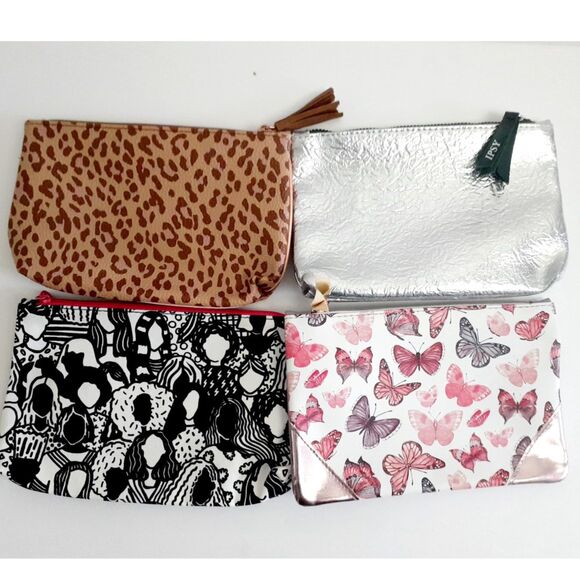 IPSY MakeUp Glam Bag Lot of Four Empty Pouches 7.5 x 4.5 - Picture 1 of 13